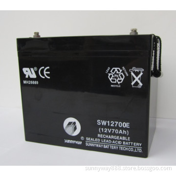 12V70ah Rechargeable Battery for Solar (SW12700)